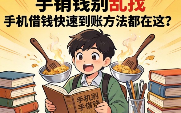 急需用钱别乱找，手机借钱快速到账方法都在这了